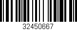 Código de barras (EAN, GTIN, SKU, ISBN): '32450667'