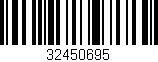 Código de barras (EAN, GTIN, SKU, ISBN): '32450695'