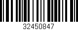 Código de barras (EAN, GTIN, SKU, ISBN): '32450847'