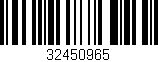 Código de barras (EAN, GTIN, SKU, ISBN): '32450965'