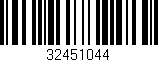 Código de barras (EAN, GTIN, SKU, ISBN): '32451044'