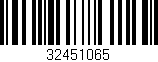 Código de barras (EAN, GTIN, SKU, ISBN): '32451065'