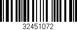 Código de barras (EAN, GTIN, SKU, ISBN): '32451072'