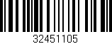 Código de barras (EAN, GTIN, SKU, ISBN): '32451105'