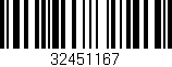 Código de barras (EAN, GTIN, SKU, ISBN): '32451167'