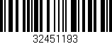 Código de barras (EAN, GTIN, SKU, ISBN): '32451193'