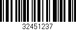 Código de barras (EAN, GTIN, SKU, ISBN): '32451237'