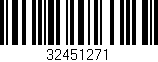 Código de barras (EAN, GTIN, SKU, ISBN): '32451271'