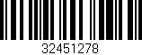 Código de barras (EAN, GTIN, SKU, ISBN): '32451278'
