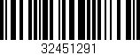 Código de barras (EAN, GTIN, SKU, ISBN): '32451291'