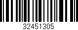 Código de barras (EAN, GTIN, SKU, ISBN): '32451305'
