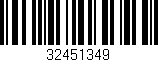 Código de barras (EAN, GTIN, SKU, ISBN): '32451349'