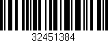 Código de barras (EAN, GTIN, SKU, ISBN): '32451384'