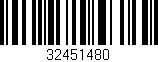 Código de barras (EAN, GTIN, SKU, ISBN): '32451480'
