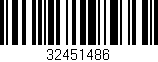 Código de barras (EAN, GTIN, SKU, ISBN): '32451486'