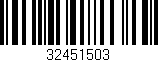 Código de barras (EAN, GTIN, SKU, ISBN): '32451503'