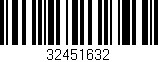 Código de barras (EAN, GTIN, SKU, ISBN): '32451632'