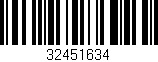 Código de barras (EAN, GTIN, SKU, ISBN): '32451634'