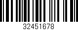 Código de barras (EAN, GTIN, SKU, ISBN): '32451678'