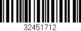 Código de barras (EAN, GTIN, SKU, ISBN): '32451712'