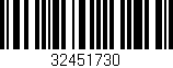 Código de barras (EAN, GTIN, SKU, ISBN): '32451730'