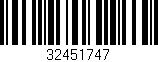 Código de barras (EAN, GTIN, SKU, ISBN): '32451747'