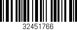 Código de barras (EAN, GTIN, SKU, ISBN): '32451766'