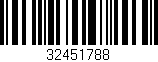 Código de barras (EAN, GTIN, SKU, ISBN): '32451788'