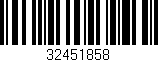 Código de barras (EAN, GTIN, SKU, ISBN): '32451858'