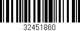 Código de barras (EAN, GTIN, SKU, ISBN): '32451860'