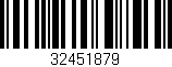 Código de barras (EAN, GTIN, SKU, ISBN): '32451879'