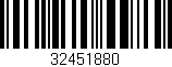 Código de barras (EAN, GTIN, SKU, ISBN): '32451880'