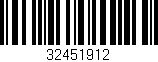 Código de barras (EAN, GTIN, SKU, ISBN): '32451912'