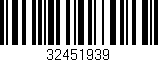 Código de barras (EAN, GTIN, SKU, ISBN): '32451939'