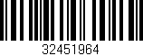 Código de barras (EAN, GTIN, SKU, ISBN): '32451964'