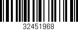 Código de barras (EAN, GTIN, SKU, ISBN): '32451968'