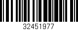 Código de barras (EAN, GTIN, SKU, ISBN): '32451977'
