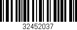 Código de barras (EAN, GTIN, SKU, ISBN): '32452037'