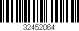 Código de barras (EAN, GTIN, SKU, ISBN): '32452064'