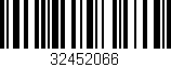 Código de barras (EAN, GTIN, SKU, ISBN): '32452066'