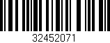 Código de barras (EAN, GTIN, SKU, ISBN): '32452071'