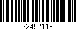 Código de barras (EAN, GTIN, SKU, ISBN): '32452118'