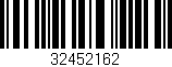 Código de barras (EAN, GTIN, SKU, ISBN): '32452162'