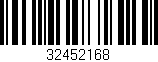 Código de barras (EAN, GTIN, SKU, ISBN): '32452168'