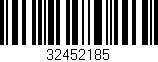 Código de barras (EAN, GTIN, SKU, ISBN): '32452185'