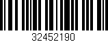 Código de barras (EAN, GTIN, SKU, ISBN): '32452190'