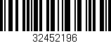 Código de barras (EAN, GTIN, SKU, ISBN): '32452196'