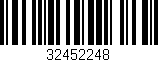 Código de barras (EAN, GTIN, SKU, ISBN): '32452248'
