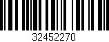 Código de barras (EAN, GTIN, SKU, ISBN): '32452270'