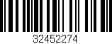 Código de barras (EAN, GTIN, SKU, ISBN): '32452274'